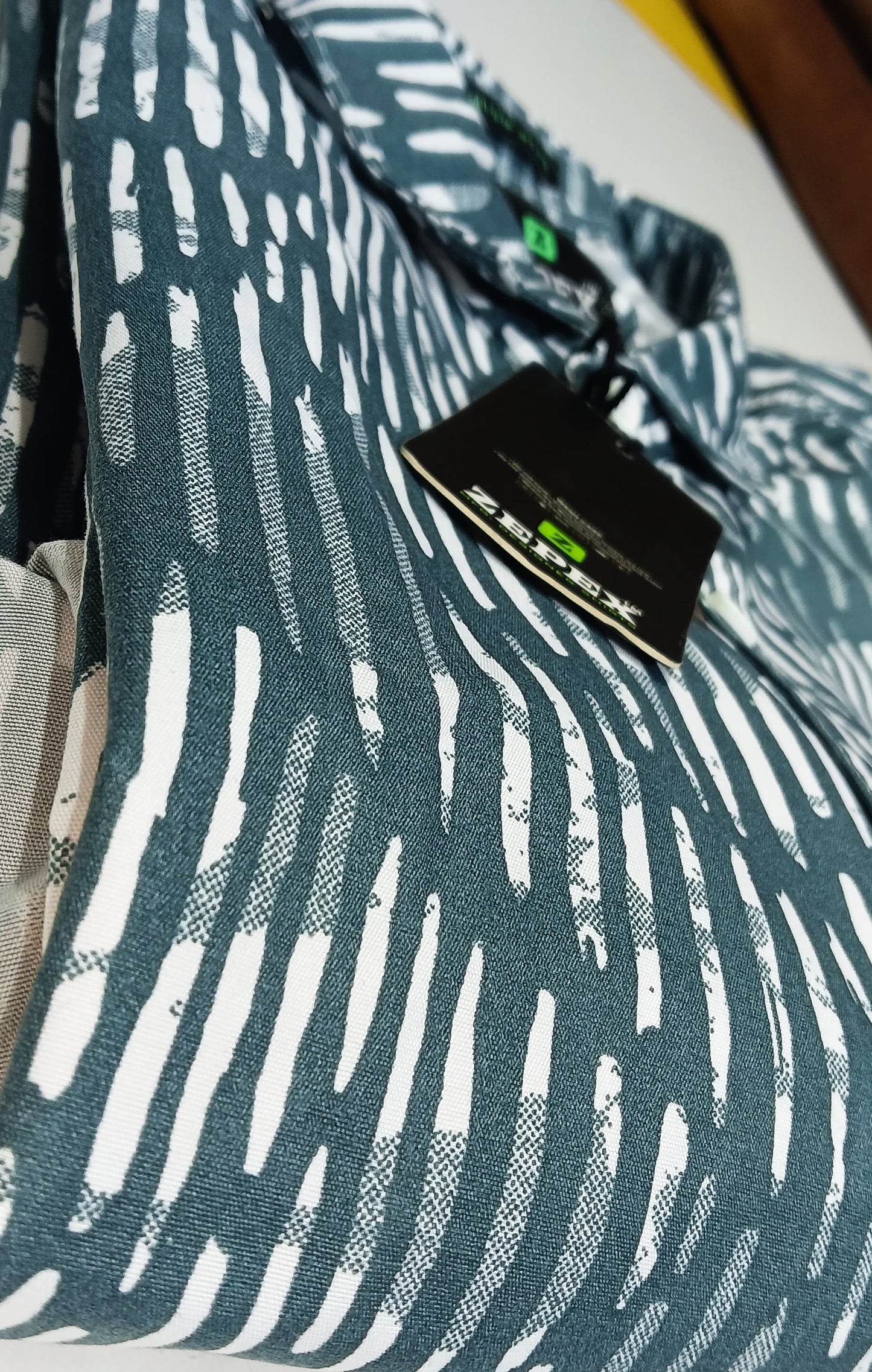 Mens wear Teal Green Abstract Print Shirt – Premium Casual Style