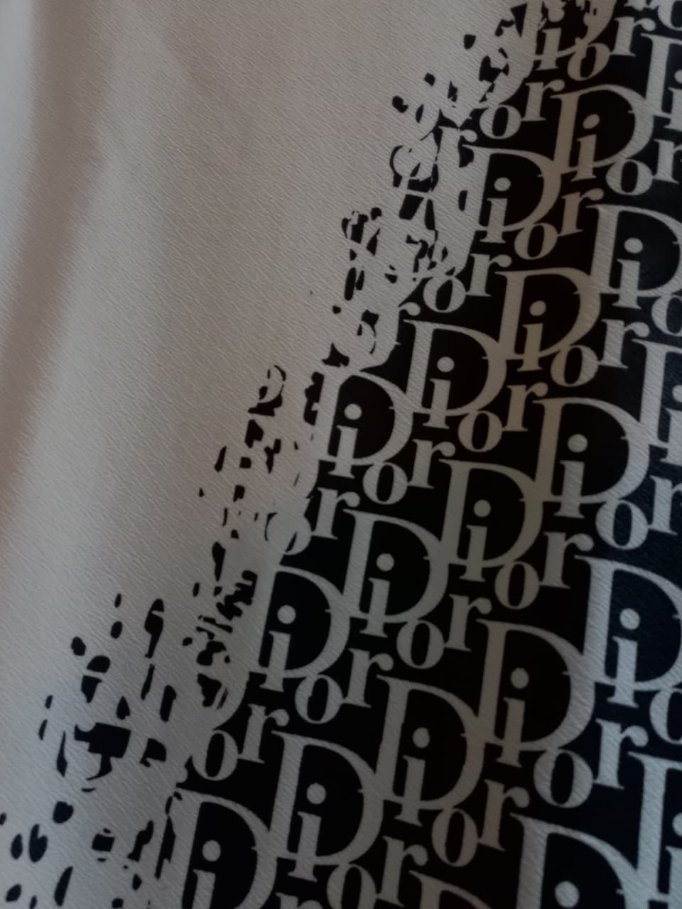 White Monogram Print Sweatshirt – Regular Fit Casual Wear