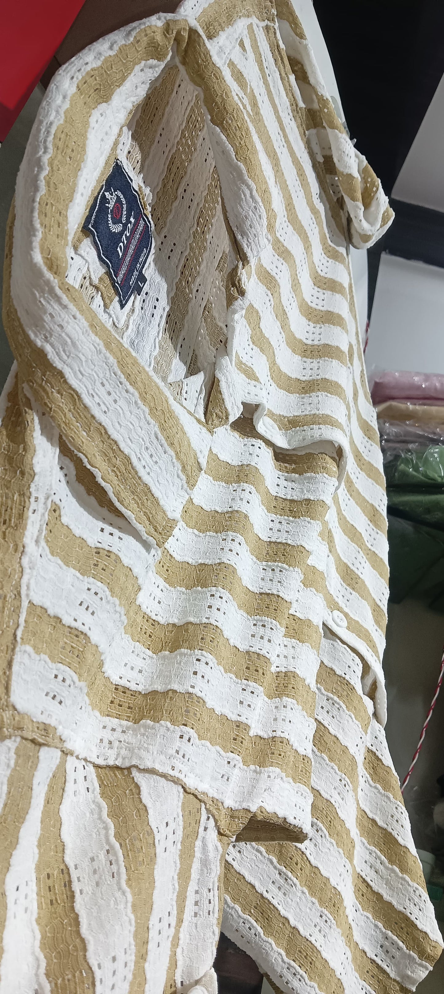 Mens wear Half Sleeve Striped Shirt – Yellow & White / Pink & White Combo