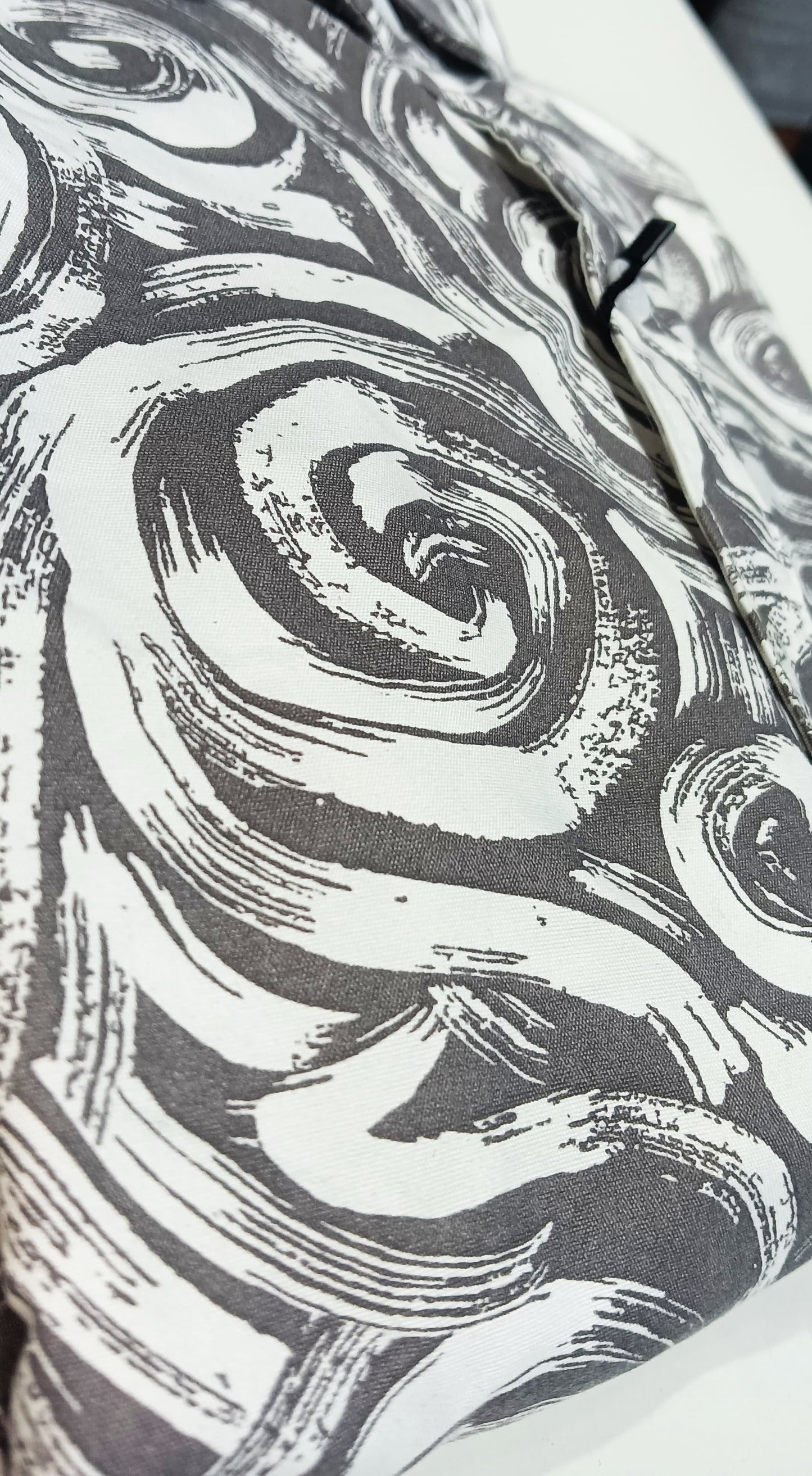 Mens wear Black & White Abstract Swirl Shirt – Bold Artistic wear