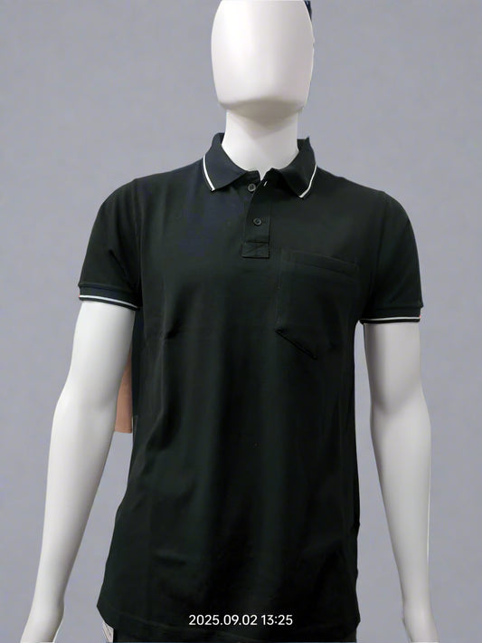 Men’s Black Polo T-Shirt with Pocket