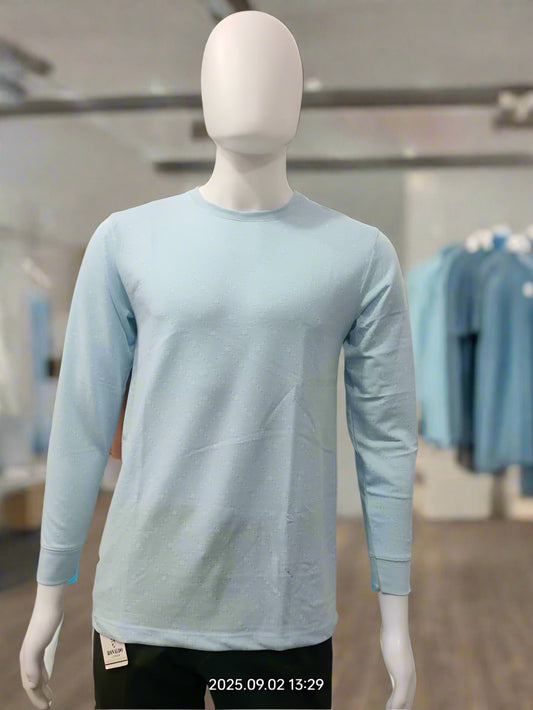 Men’s Light Blue Full Sleeve T-Shirt