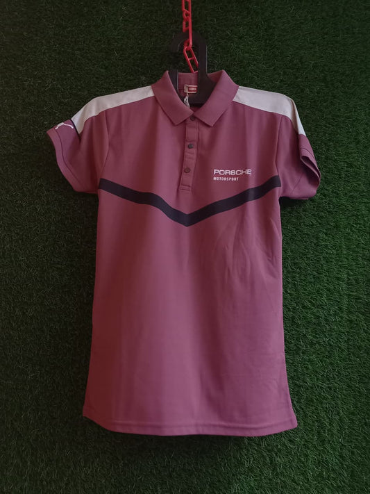 Maroon Porsche Motorsport Polo Shirt – Regular Fit